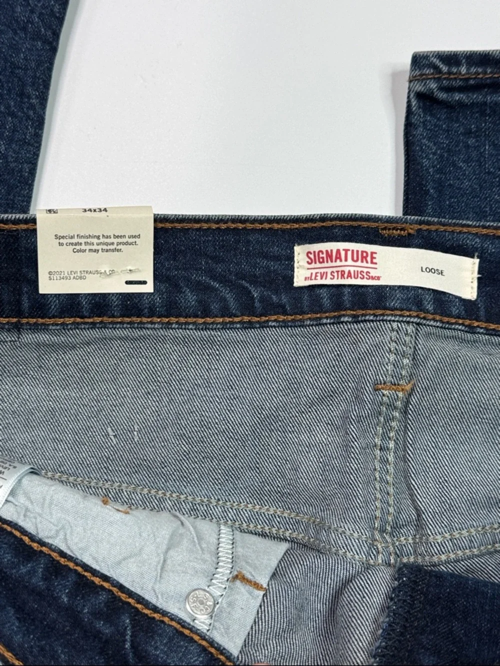 Levi's Loose Flex Vintage Inspired Denim Jeans Size 34x34 NWT